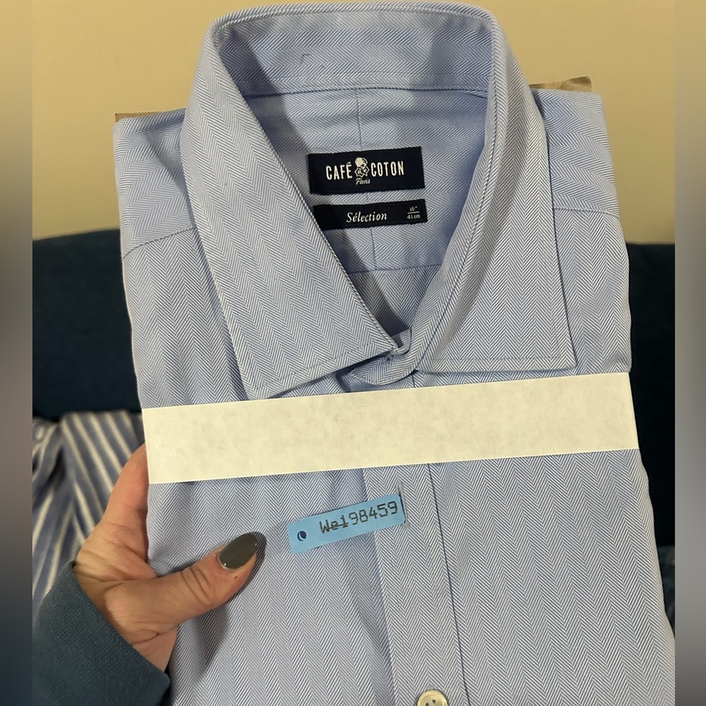 Cafe cotton button down shirt